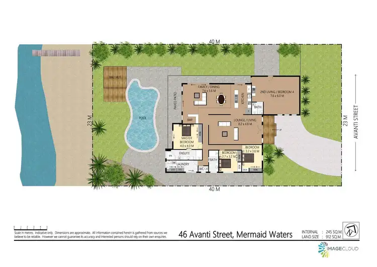 Floorplan of Homely house listing, 46 Avanti Street, Mermaid Waters QLD 4218