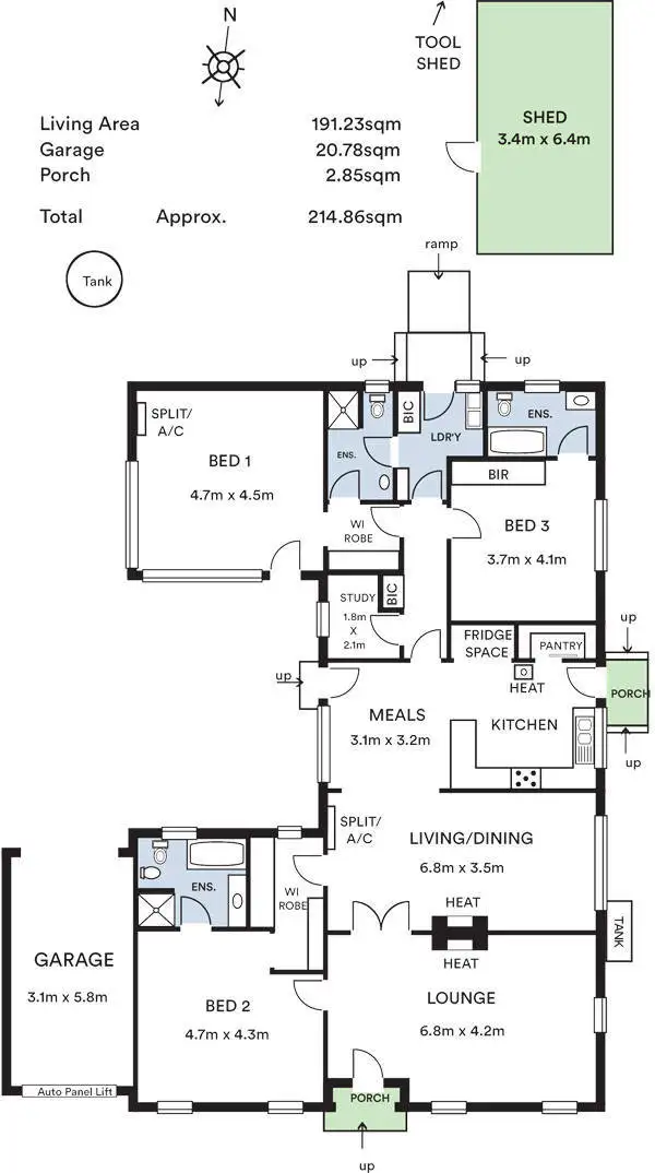 Floorplan of Homely house listing, 63 Wattlebury Road, Lower Mitcham SA 5062