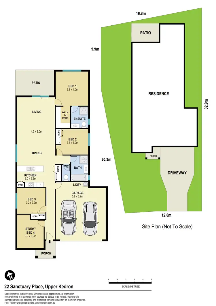 Floorplan of Homely house listing, 22 Sanctuary Place, Upper Kedron QLD 4055