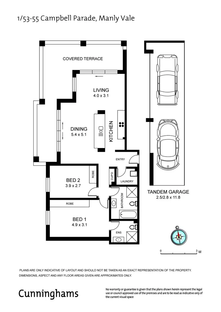 Floorplan of Homely apartment listing, 1/53-55 Campbell Parade, Manly Vale NSW 2093