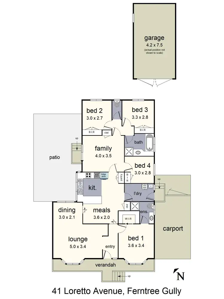 Floorplan of Homely house listing, 41 Loretto Avenue, Ferntree Gully VIC 3156