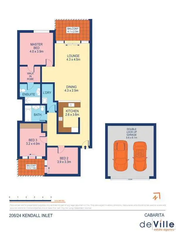 Floorplan of Homely apartment listing, 206/24 Kendall Inlet, Cabarita NSW 2137