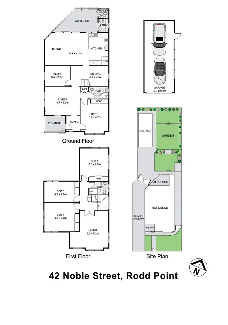 Floorplan of Homely house listing, 42 Noble Street, Rodd Point NSW 2046