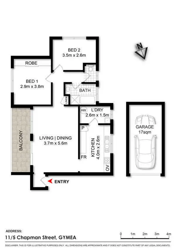 Floorplan of Homely unit listing, 11/5-9 Chapman Street, Gymea NSW 2227
