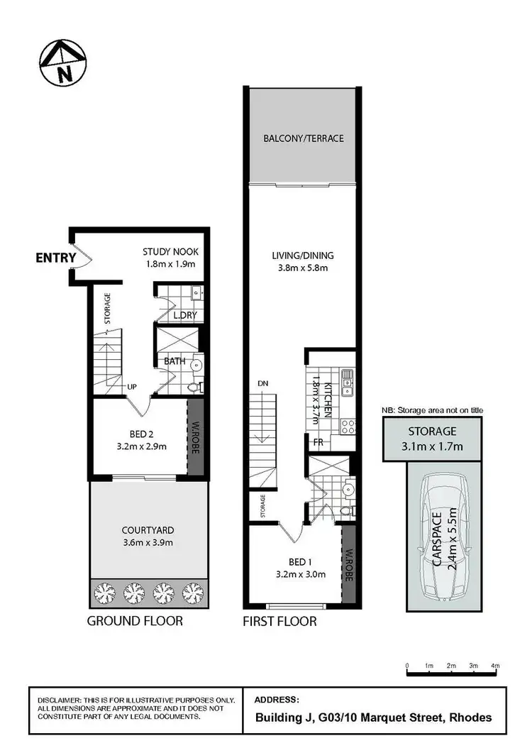Floorplan of Homely apartment listing, JG03/10 Marquet Street, Rhodes NSW 2138