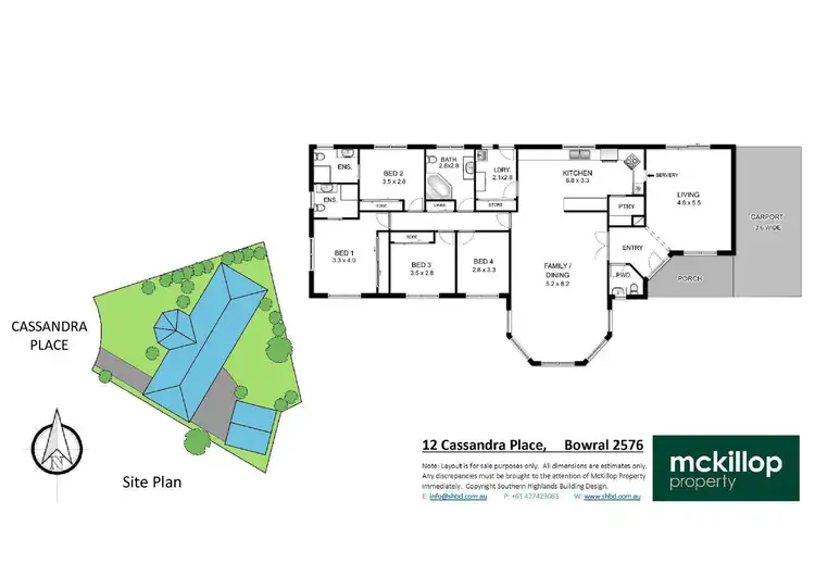 Floorplan of Homely house listing, 12 Cassandra Place, Bowral NSW 2576