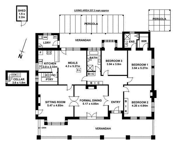 Floorplan of Homely house listing, 2 View Street, Glen Osmond SA 5064