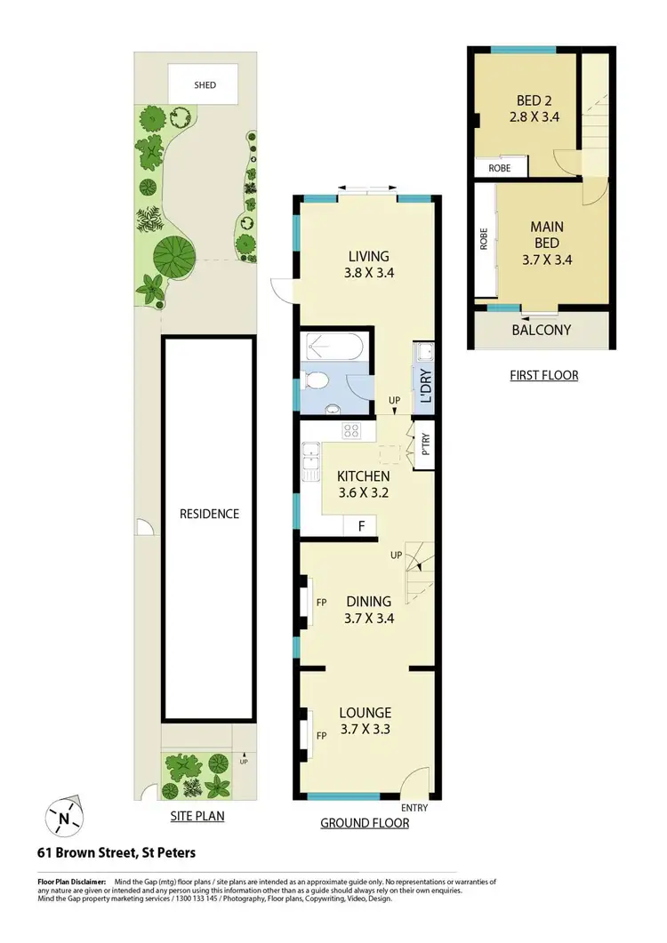 Floorplan of Homely house listing, 61 Brown Street, St Peters NSW 2044