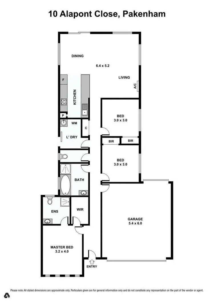 Floorplan of Homely house listing, 10 Alapont Close, Pakenham VIC 3810