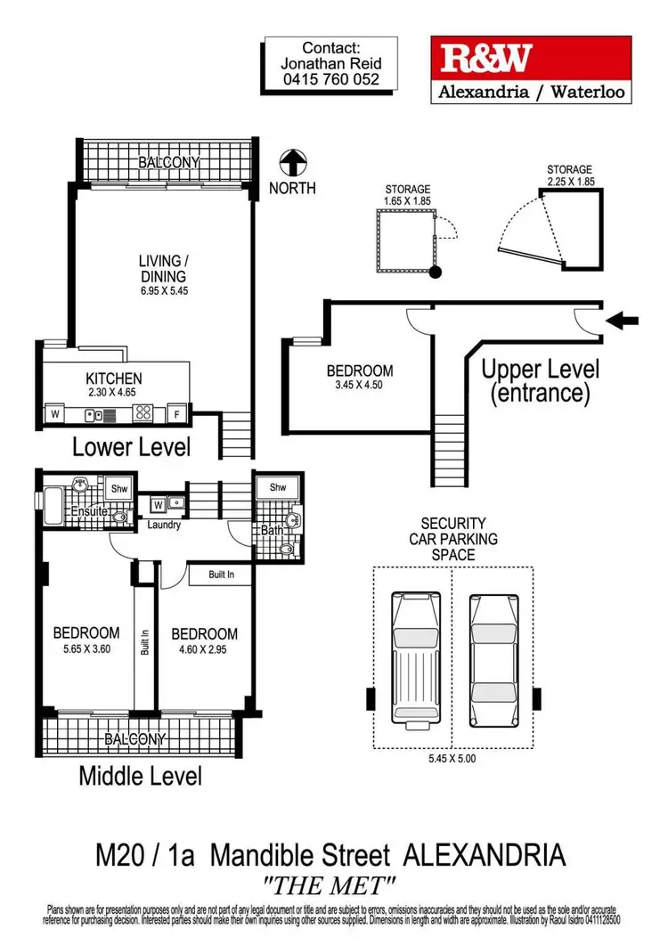 Floorplan of Homely apartment listing, M20/1A Mandible Street, Alexandria NSW 2015