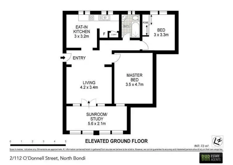 Floorplan of Homely apartment listing, 2/112 O'Donnell Street, North Bondi NSW 2026