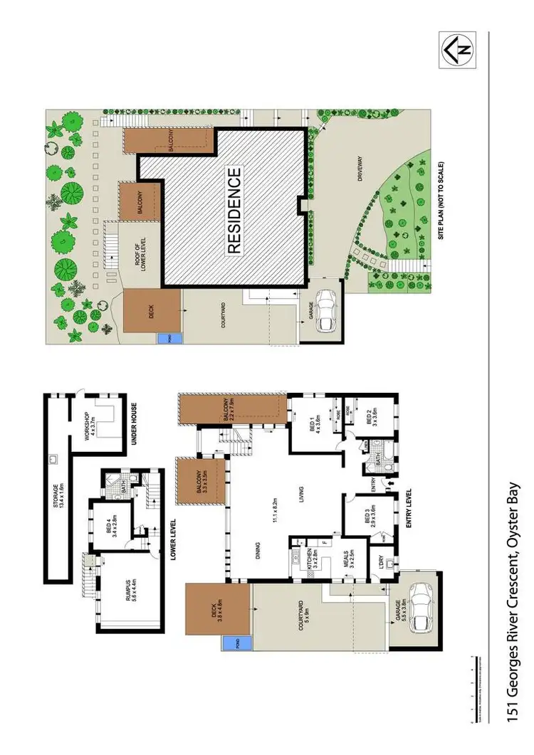 Floorplan of Homely house listing, 151 Georges River Crescent, Oyster Bay NSW 2225
