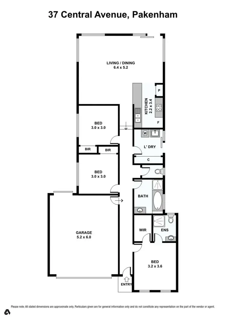 Floorplan of Homely house listing, 37 Central Avenue, Pakenham VIC 3810