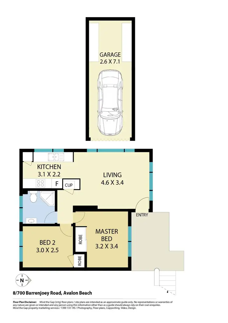 Floorplan of Homely unit listing, 8/700 Barrenjoey Road, Avalon Beach NSW 2107