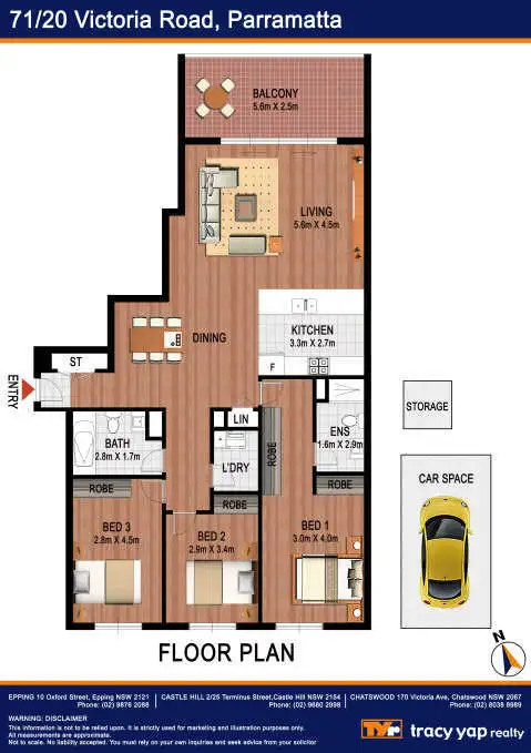 Floorplan of Homely apartment listing, 71/20 Victoria Road, Parramatta NSW 2150