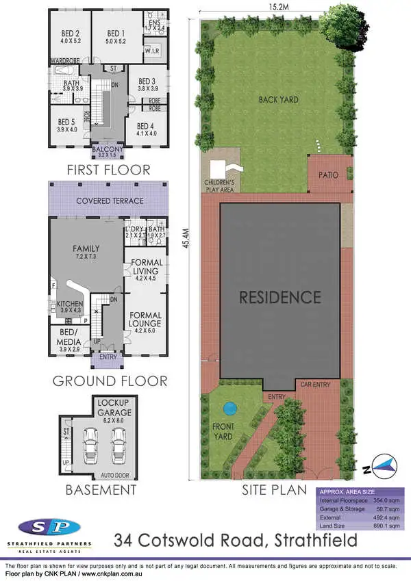 Floorplan of Homely house listing, 34 Cotswold Road, Strathfield NSW 2135