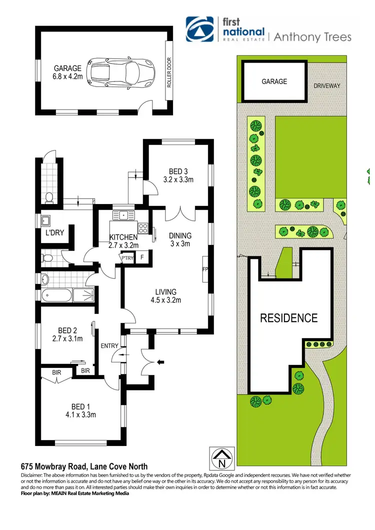Floorplan of Homely house listing, 675 Mowbray Road, Lane Cove North NSW 2066