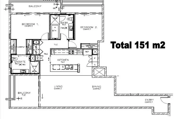 Floorplan of Homely apartment listing, 215/1 Toombul Avenue, Miami QLD 4220
