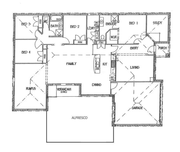 Floorplan of Homely house listing, 32 Westwood Drive, California Gully VIC 3556