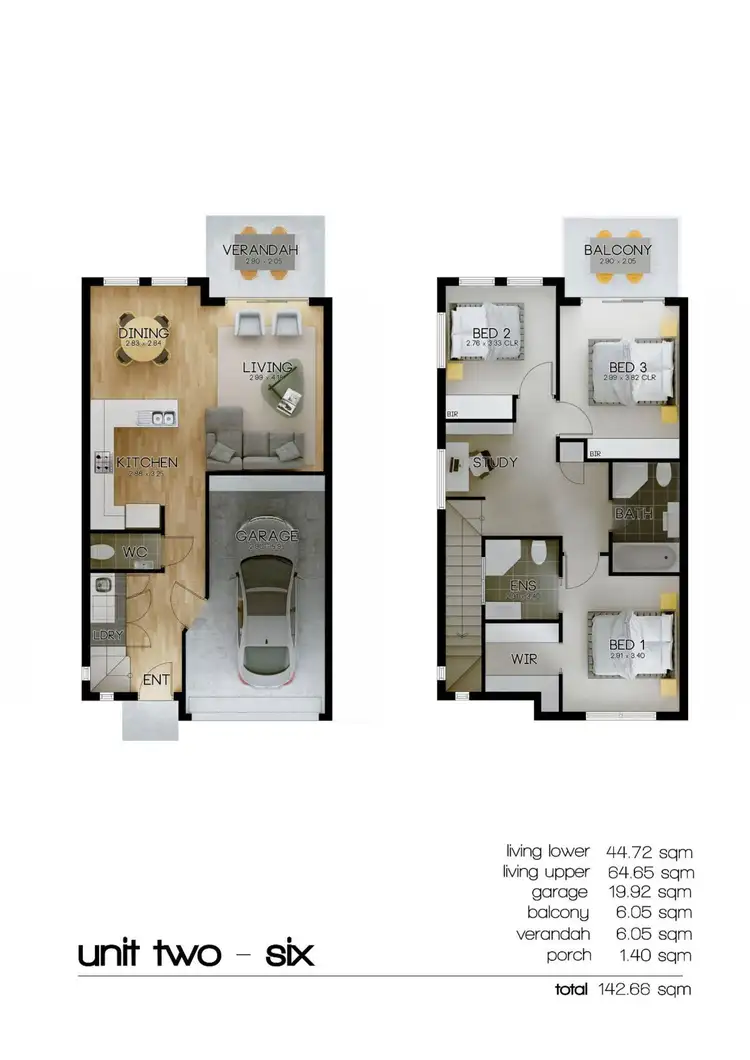 Floorplan of Homely townhouse listing, 2/82 Le Hunte Avenue, Prospect SA 5082