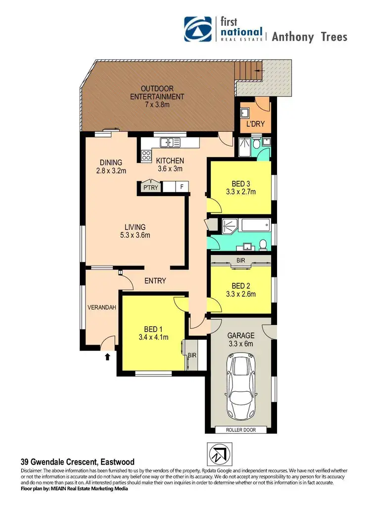 Floorplan of Homely house listing, 39 Gwendale Crescent, Eastwood NSW 2122