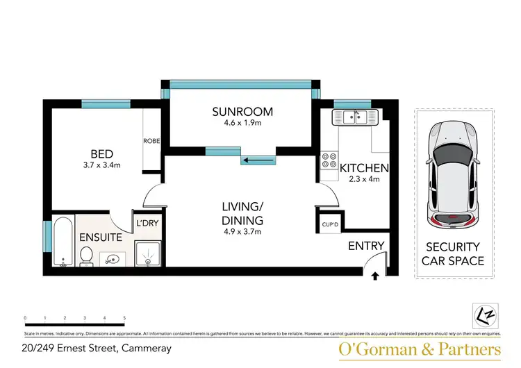 Floorplan of Homely apartment listing, 20/249 Ernest Street, Cammeray NSW 2062