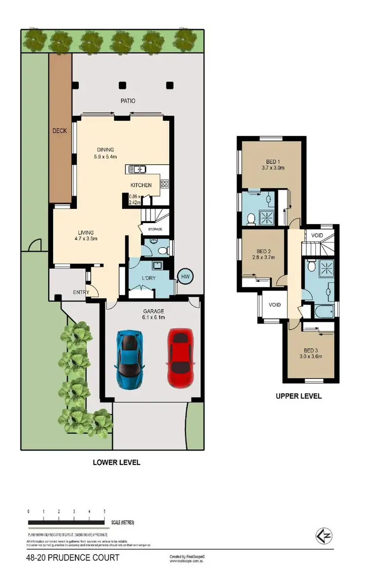 Floorplan of Homely townhouse listing, 20 Prudence Court, Carina QLD 4152