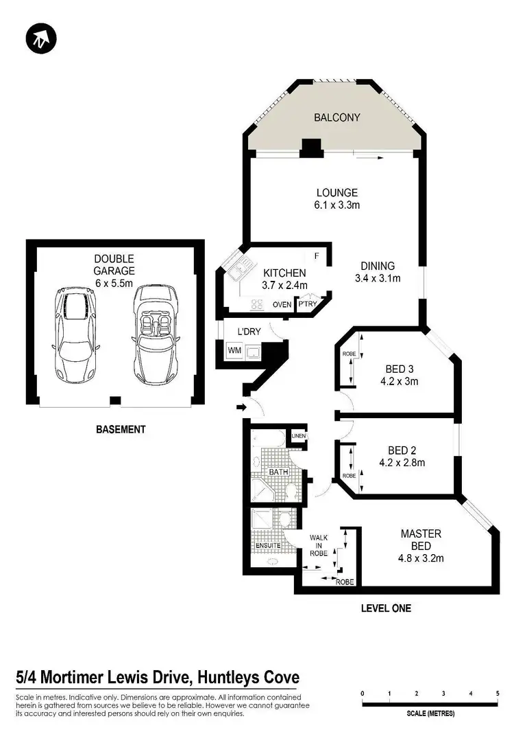 Floorplan of Homely apartment listing, 5/4 Mortimer Lewis Drive, Huntleys Cove NSW 2111
