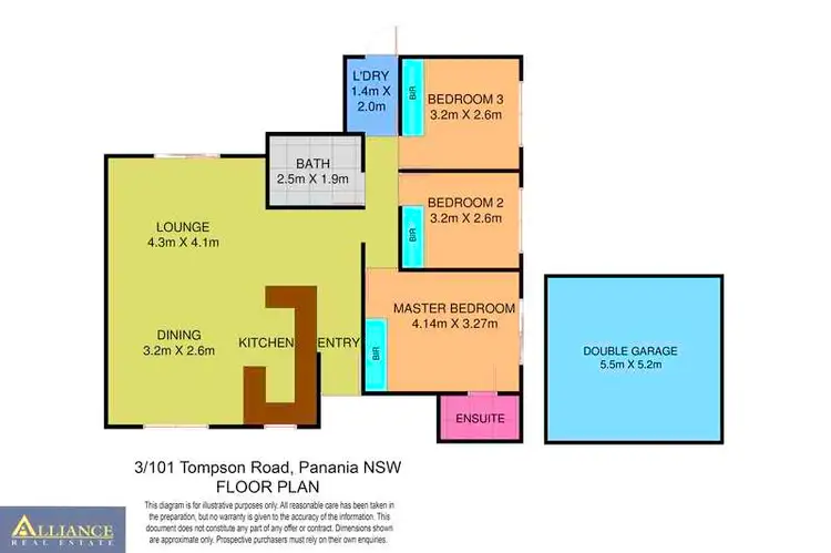 Floorplan of Homely villa listing, 3/101 Tompson Road, Panania NSW 2213