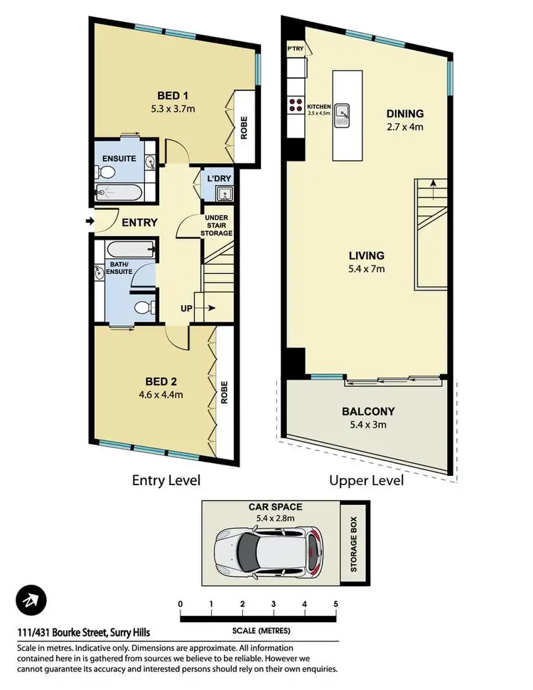 Floorplan of Homely apartment listing, 111/431 Bourke Street, Surry Hills NSW 2010