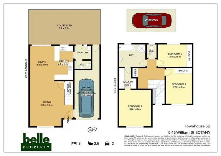Floorplan of Homely house listing, 5d/5-15 William Street, Botany NSW 2019