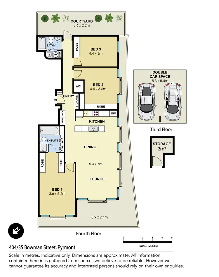 Floorplan of Homely apartment listing, 404/35 Bowman Street, Pyrmont NSW 2009