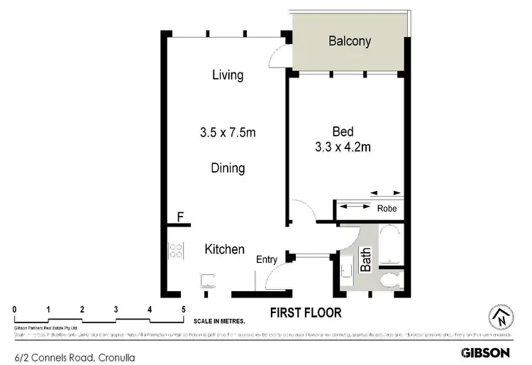 Floorplan of Homely apartment listing, 6/2 Connels Road, Cronulla NSW 2230