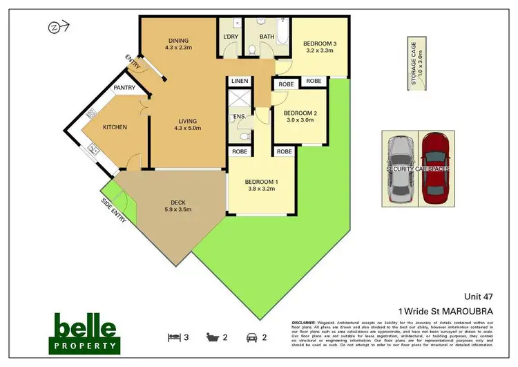 Floorplan of Homely unit listing, 47/1 Wride Street, Maroubra NSW 2035