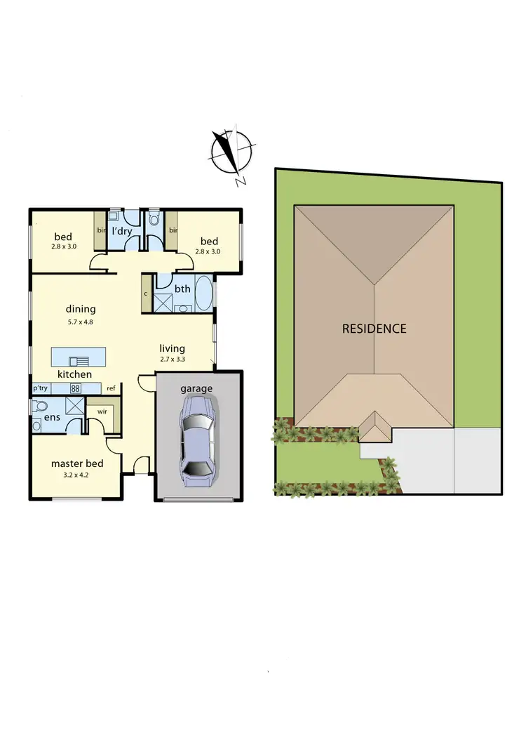 Floorplan of Homely house listing, 4 Penarie Place, Pakenham VIC 3810