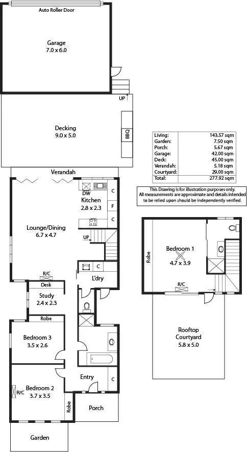Floorplan of Homely house listing, 23B Laura Street, Stepney SA 5069