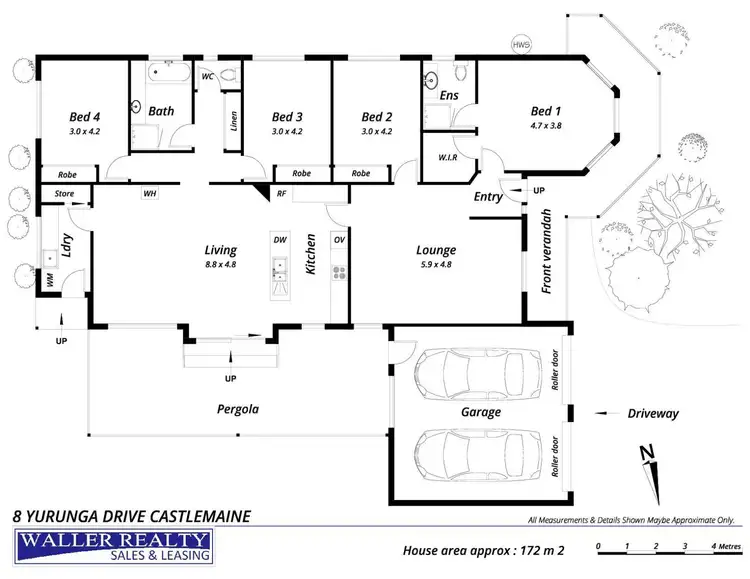 Floorplan of Homely house listing, 8 Yurunga Drive, Castlemaine VIC 3450