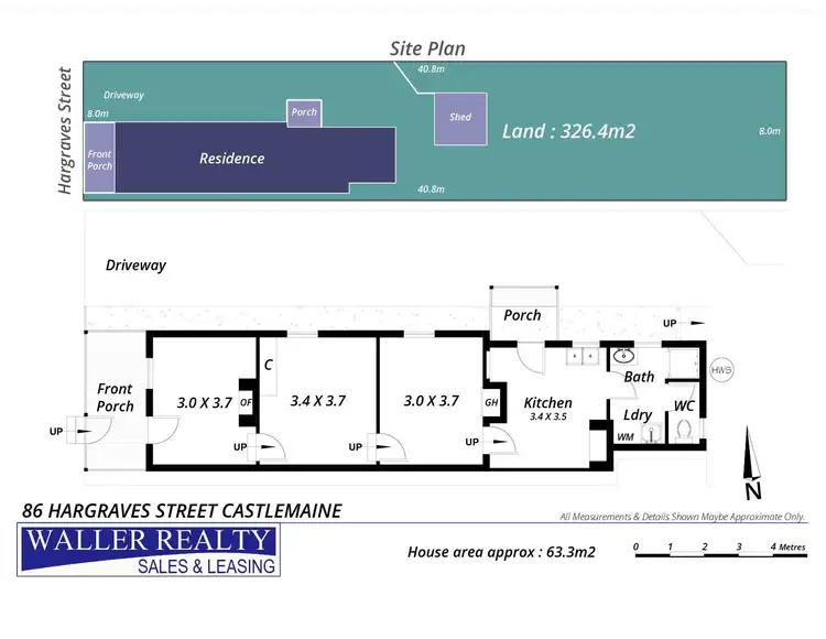 Floorplan of Homely house listing, 86 Hargraves Street, Castlemaine VIC 3450