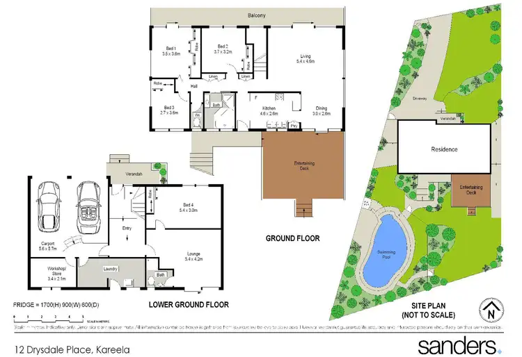 Floorplan of Homely house listing, 12 Drysdale Place, Kareela NSW 2232