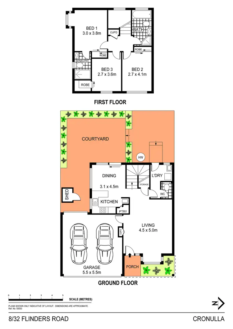 Floorplan of Homely townhouse listing, 8/32 Flinders Road, Cronulla NSW 2230