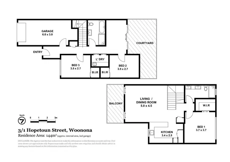 Floorplan of Homely townhouse listing, 3/1 Hopetoun Street, Woonona NSW 2517
