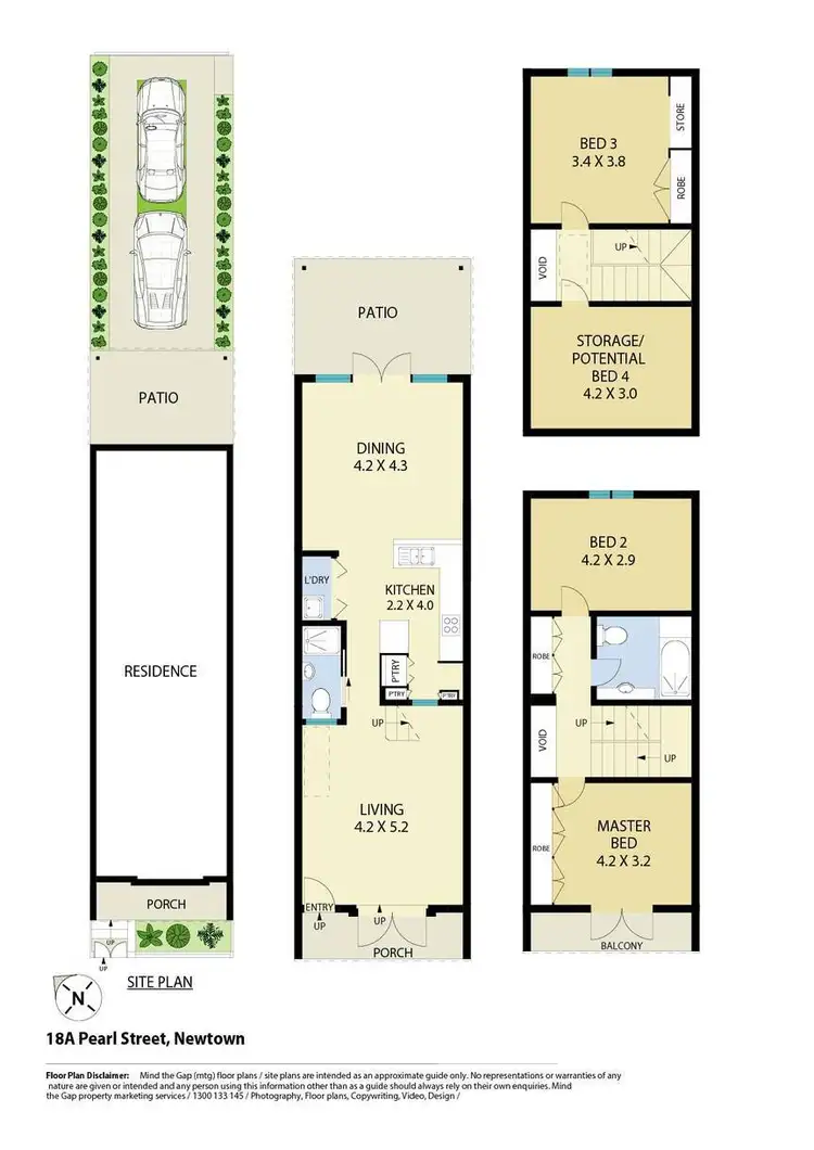 Floorplan of Homely house listing, 18A Pearl Street, Newtown NSW 2042