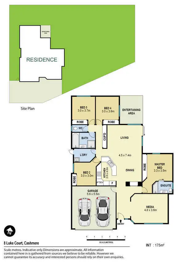 Floorplan of Homely house listing, 8 Luke Court, Cashmere QLD 4500