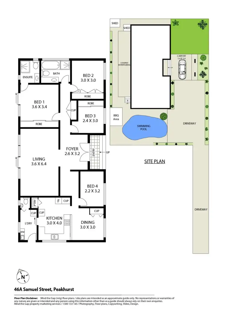Floorplan of Homely house listing, 46a Samuel Street, Peakhurst NSW 2210