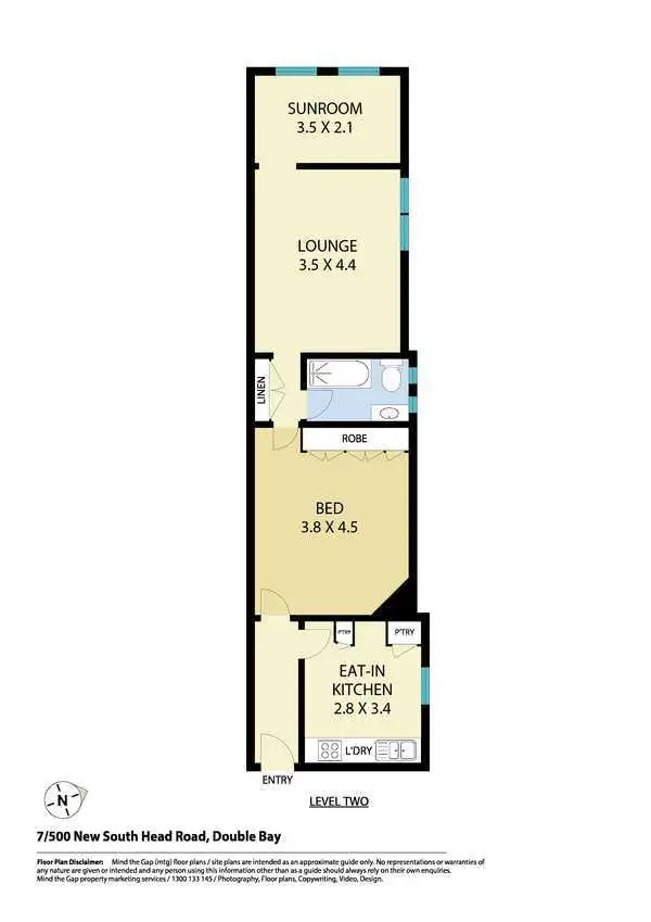 Floorplan of Homely apartment listing, 7/500 New South Head Road, Double Bay NSW 2028