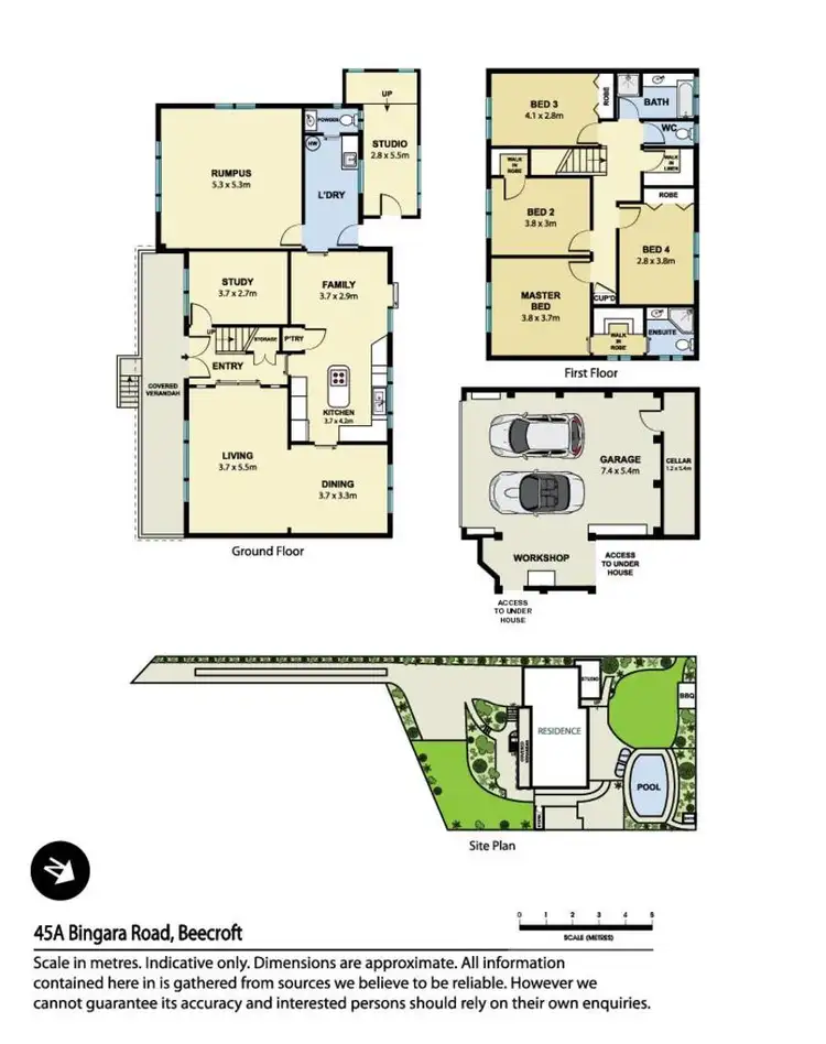 Floorplan of Homely house listing, 45A Bingara Road, Beecroft NSW 2119