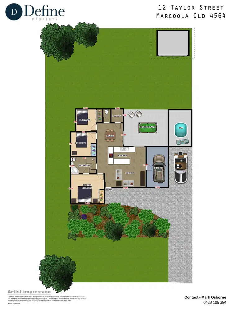 Floorplan of Homely house listing, 12 Taylor Street, Marcoola QLD 4564