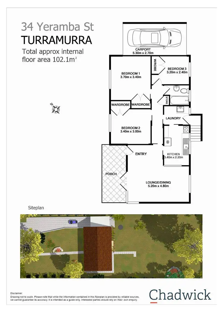 Floorplan of Homely house listing, 34 Yeramba Street, Turramurra NSW 2074