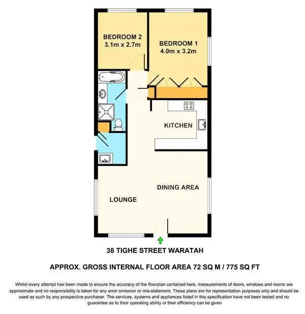 Floorplan of Homely house listing, 38 Tighe Street, Waratah NSW 2298