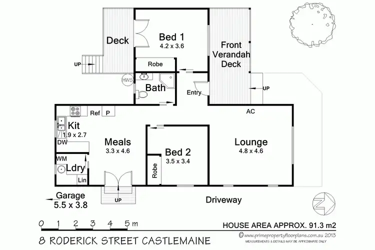 Floorplan of Homely house listing, 8 Roderick Street, Castlemaine VIC 3450